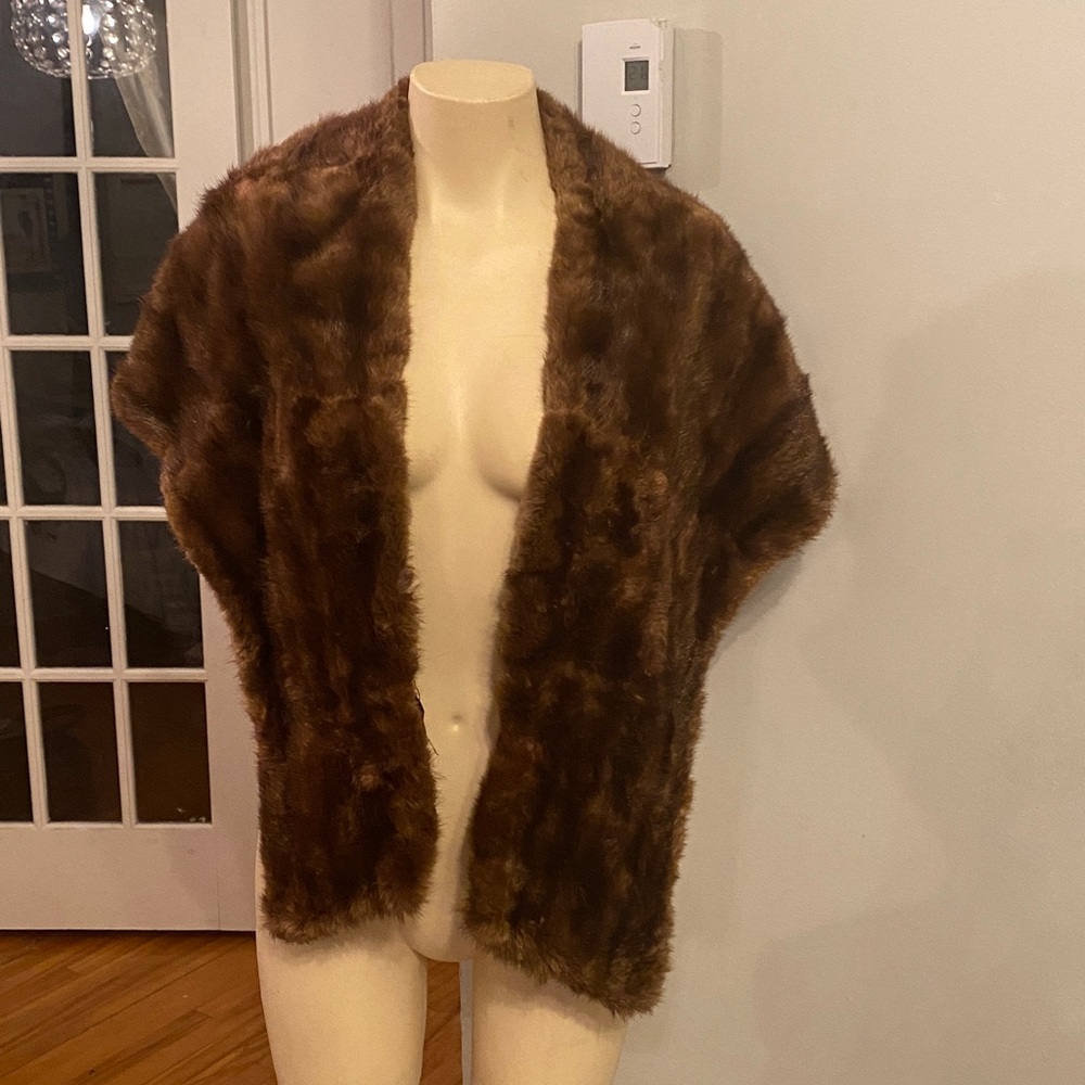 Vintage mink fur stole/cape